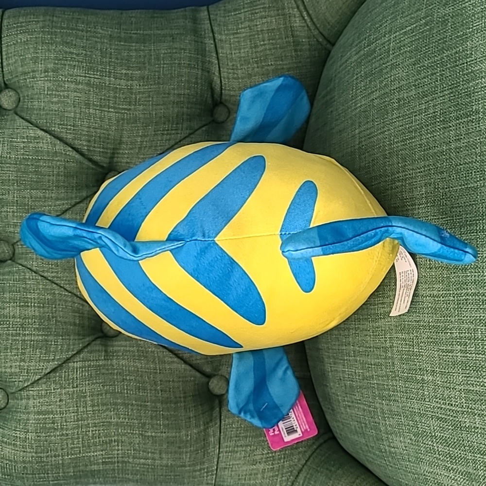Disney's The Little Mermaid Flounder Plush - Picture 3 of 5